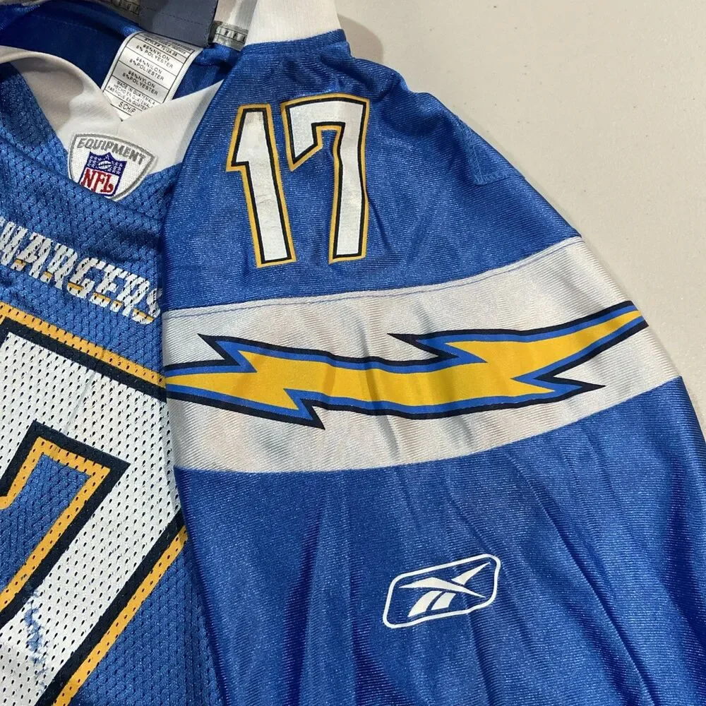 Reebok NFL Philip Rivers San Diego Chargers #17 Mesh Jersey Size Small